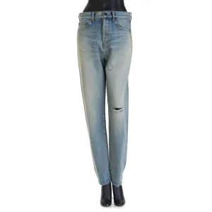 YSL High Waist - Slim Fit Jeans In Santa Monica Blue Denim