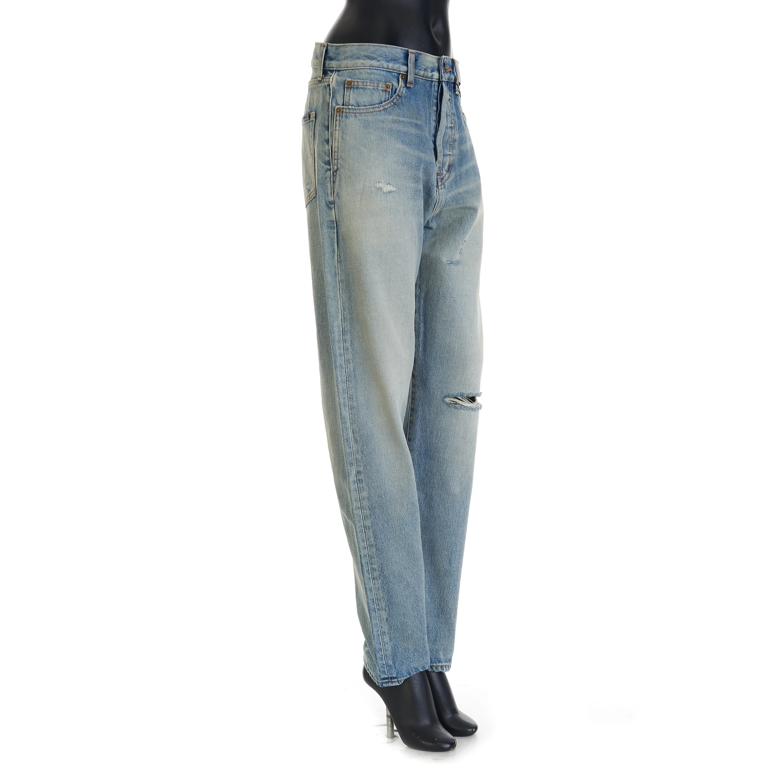 YSL High Waist - Slim Fit Jeans In Santa Monica Blue Denim