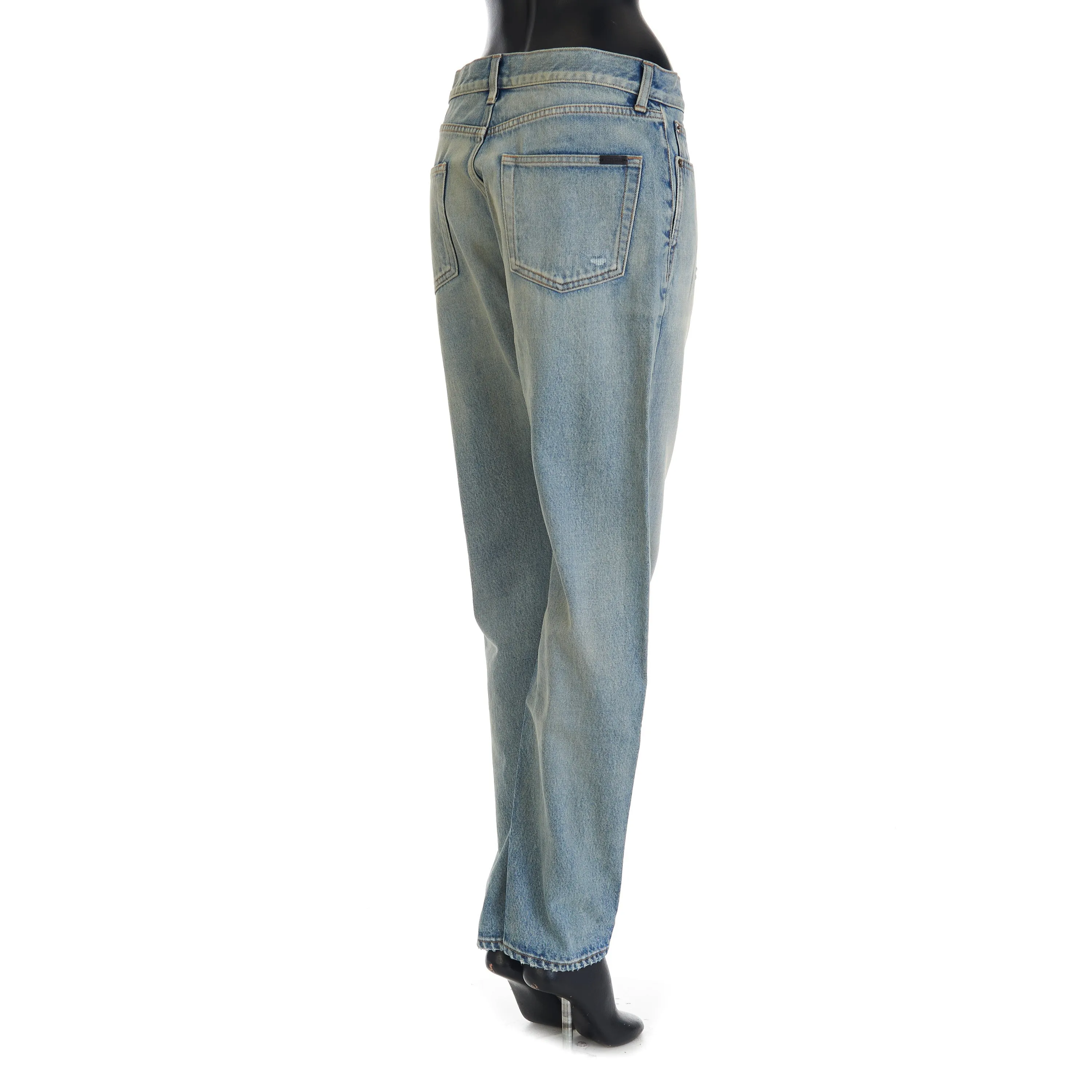 YSL High Waist - Slim Fit Jeans In Santa Monica Blue Denim