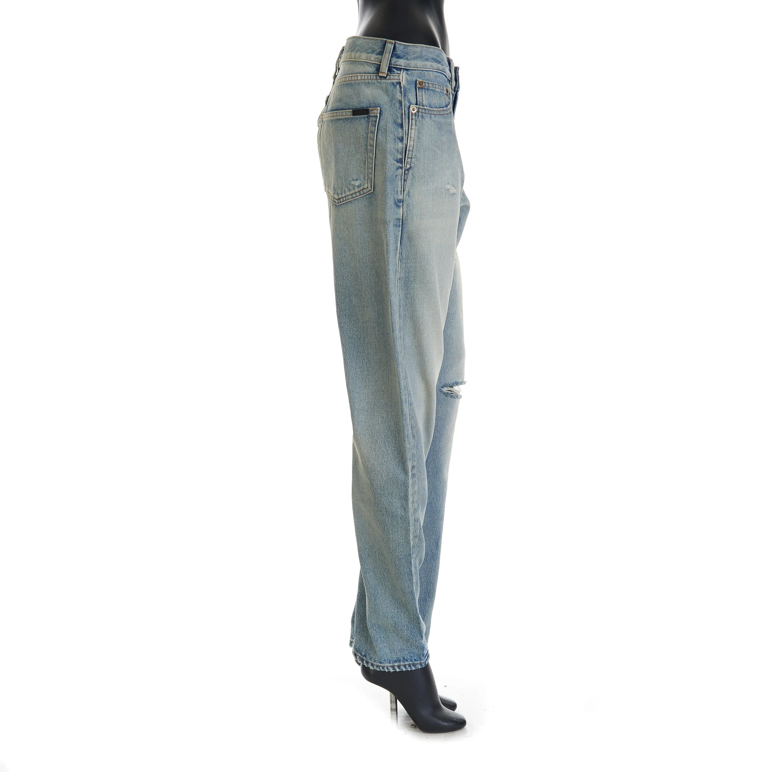 YSL High Waist - Slim Fit Jeans In Santa Monica Blue Denim