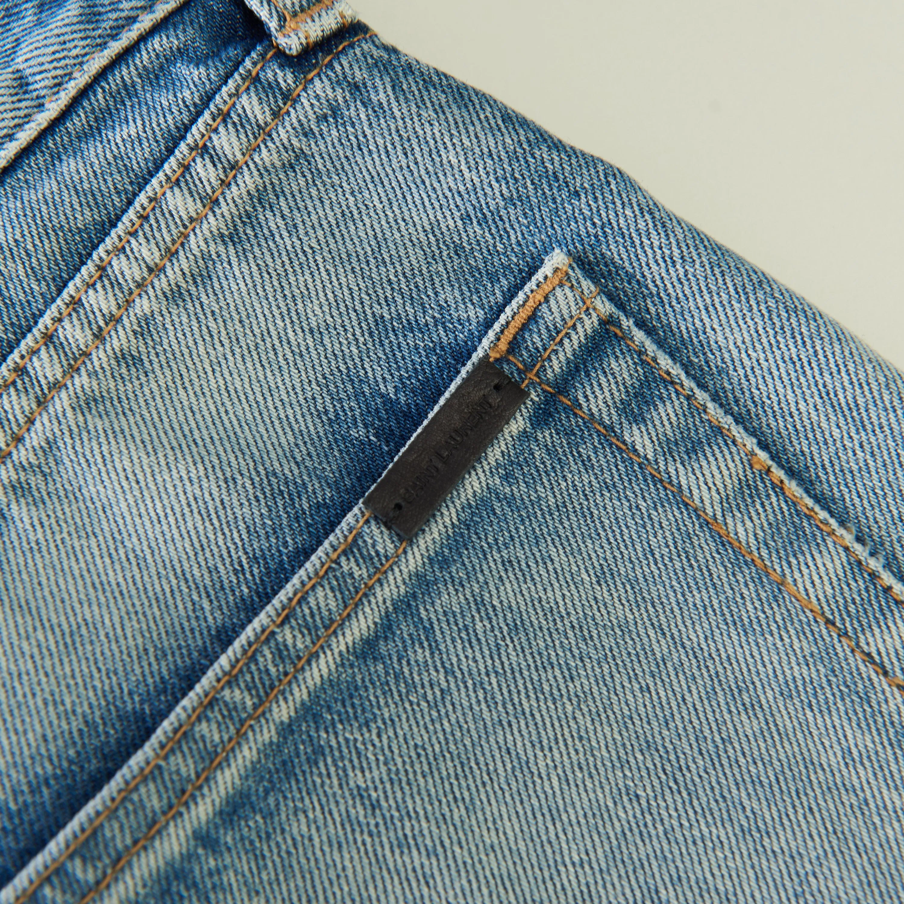 YSL High Waist - Slim Fit Jeans In Santa Monica Blue Denim