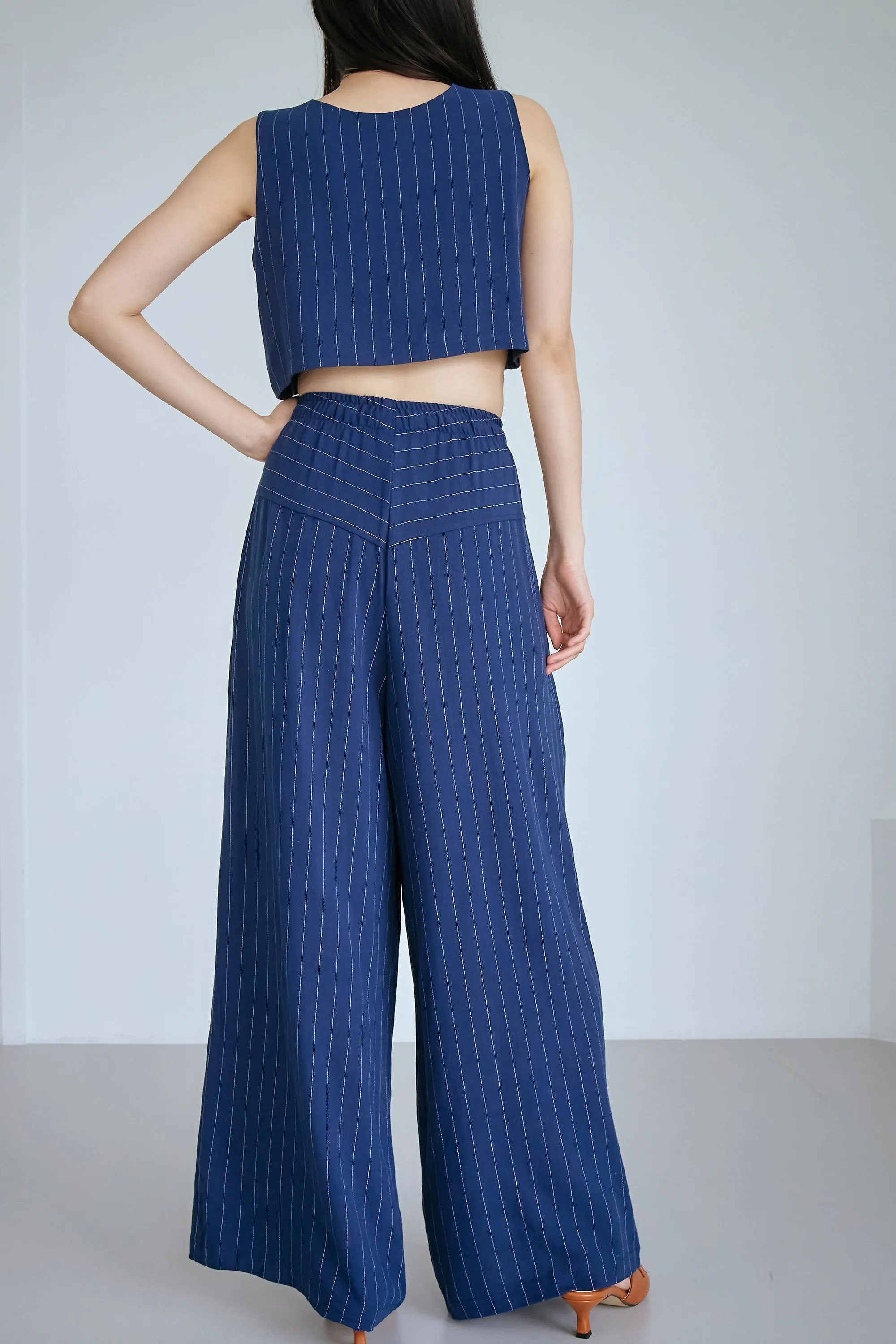 Yve Striped Linen Pants