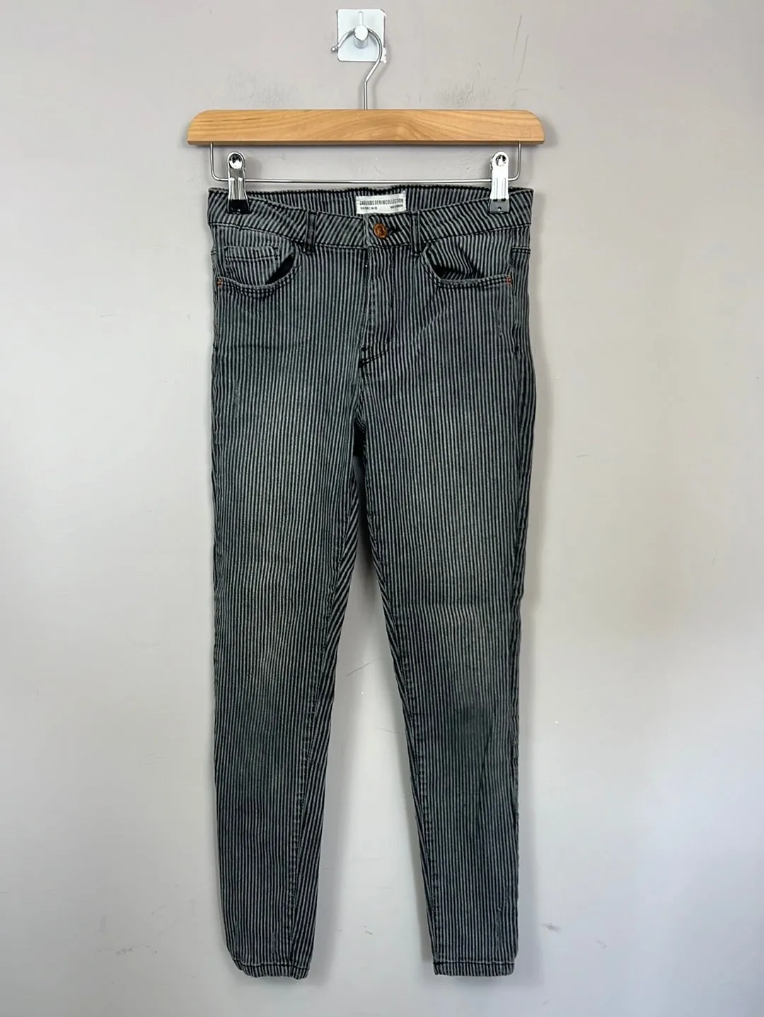 Zara Black striped jeans 13-14y